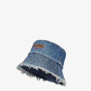 FENDI- Denim bucket hat